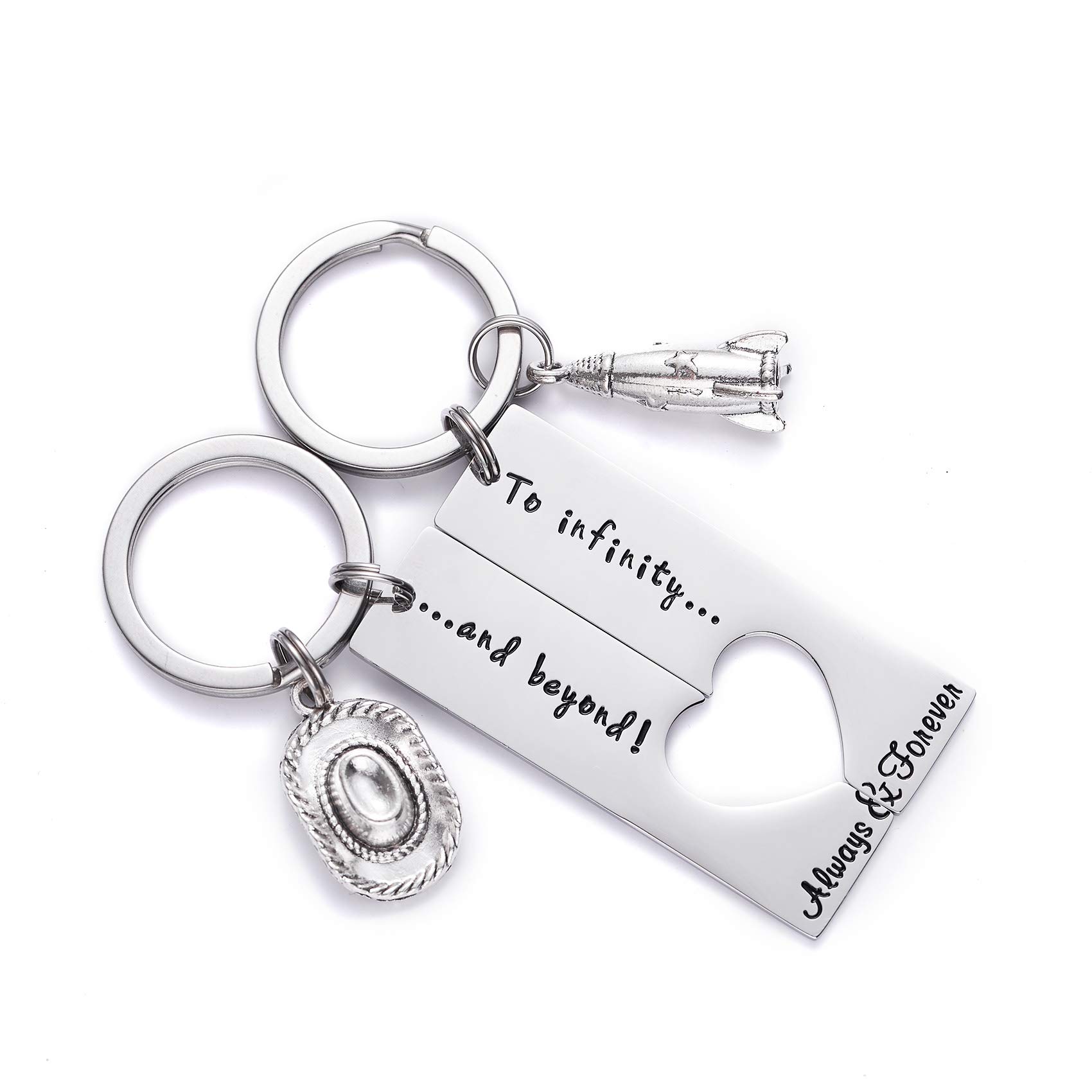 LParkin Toy Story Friendship Keychains BFF Gifts For Friends Keychain Set Of 2 Keyring