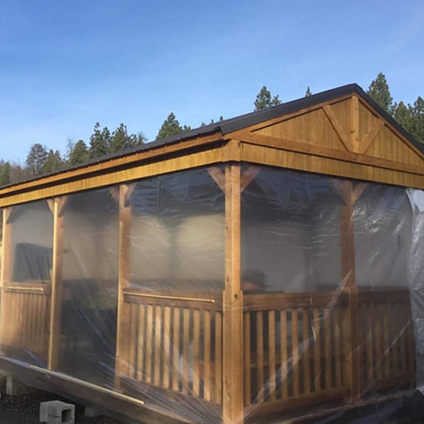 Bâche pour Serre 3M Polyéthylène Extra Épais Film Transparent Résistant Jardin Polytunnel Protection
