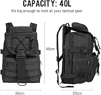 SHANNA 35L/50L katonai hátizsák MOLLE taktikai túra kemping horgászat 5