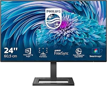 Philips 242E2FA/94 24 Inch FHD Monitor with Built in Speakers, IPS