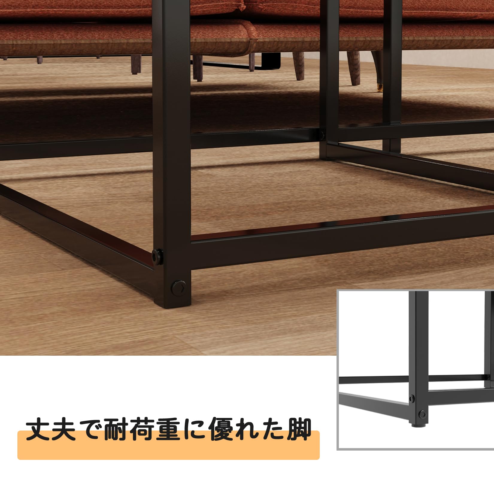 Amazon.co.jp: UNHO ネストテーブル 大理石 ローテーブル 伸縮 省