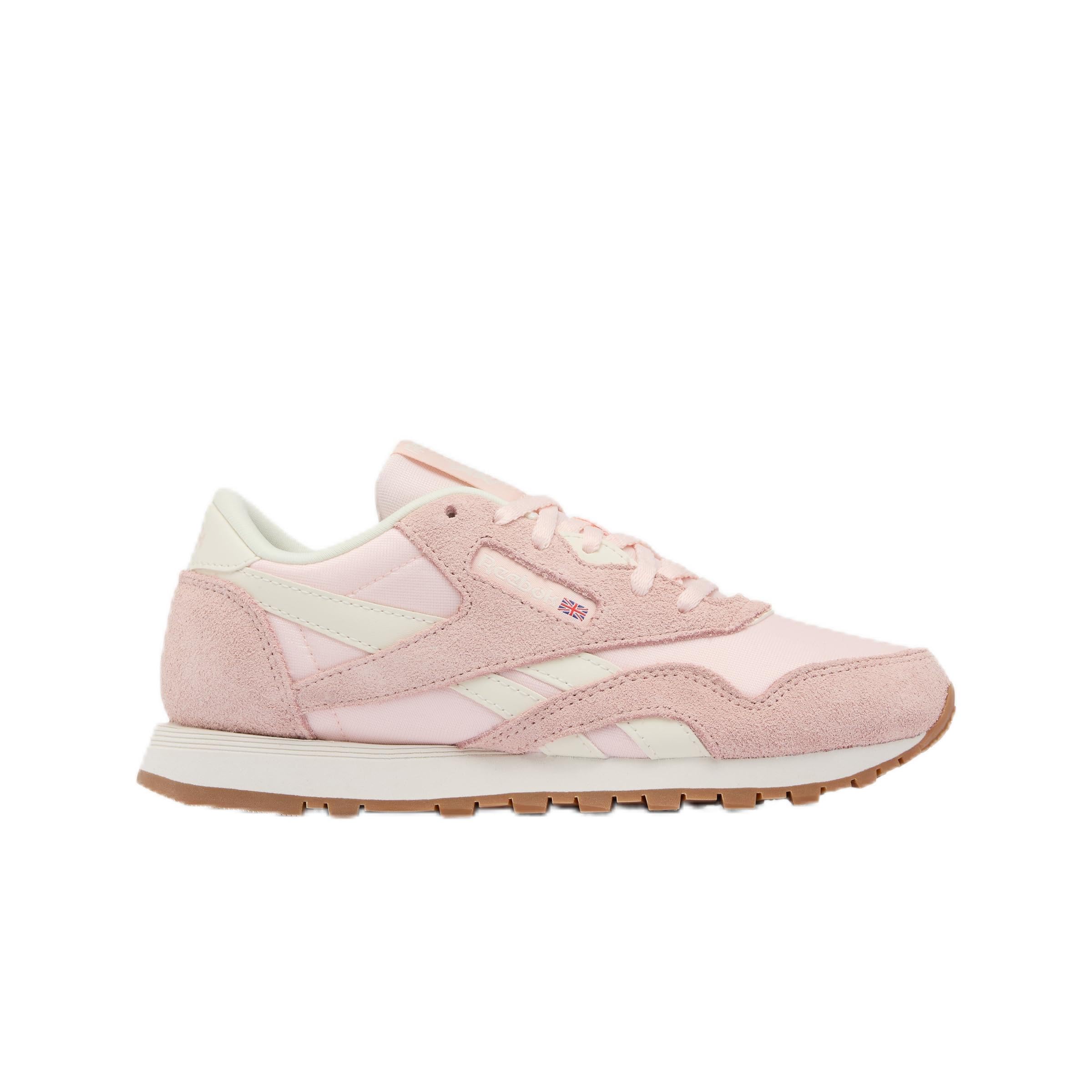 Reebok Girl's Classic Nylon PUREPINK/Chalk/Gum 3.5 35