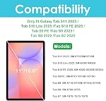 ProCase 2 Packs Screen Protector for Tablet Galaxy Tab S11/ Tab S10 Lite/Tab S10 FE 2025/Tab S9 FE 10.9"/ Tab S9 2023/ Tab S8 2022/ Tab S7 2020 11", Hardness Tempered Glass Screen Film Guard | Also for Galaxy Tab S8 / S7 (11" & 10.9"), HD Tempered Gl