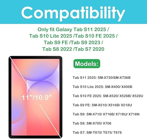 Miniatura 2 de ProCase 1 protector de pantalla para tablet Galaxy Tab S11/Tab S10 Lite/Tab S10 FE 2025/Tab S9 FE 10.9 "/ Tab S9 2023/Tab S8 2022/Tab S7 2020 11