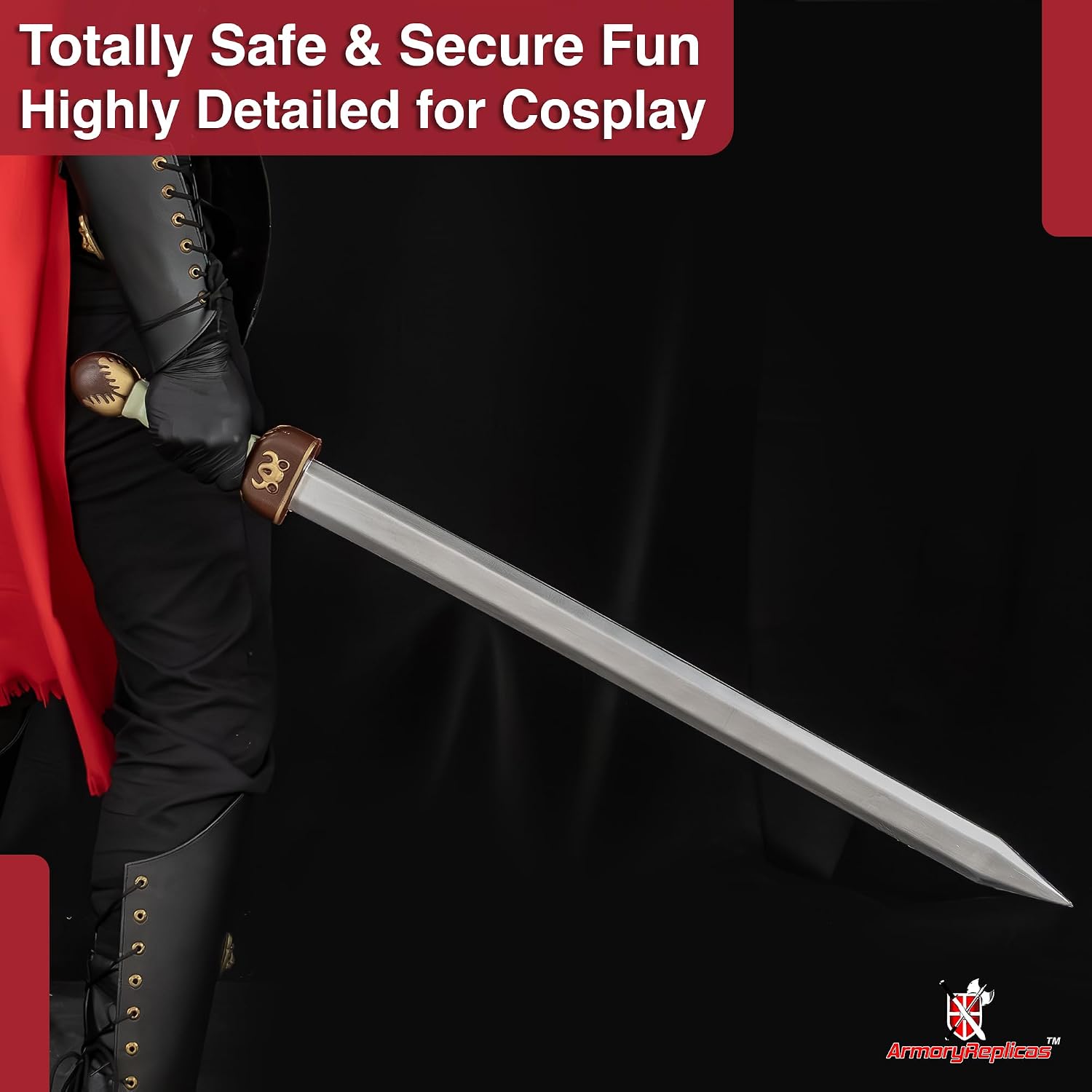 Armory Replicas™ - Ancient Viking Foam Norse Legacy Sword - Perfect for Live Action Role LARP and Light Play - Historical Roman Gladiator Design, Safe and Durable Polyurethane Foam