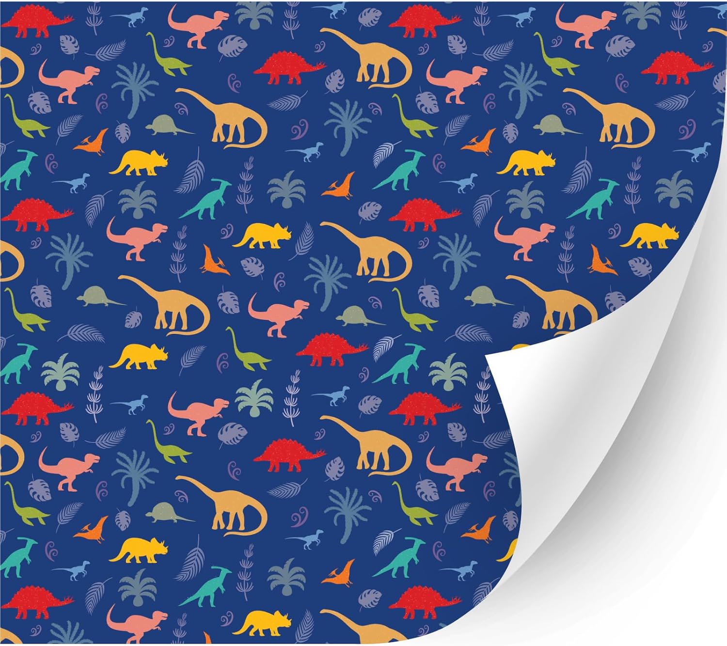 Animal Patterned Adhesive Vinyl (Kids Dinosaur, 11" x 3 Yards) - Car Sticker Decal Decoration, DIY Craft Projects, Scrapbooking, Die Cutter