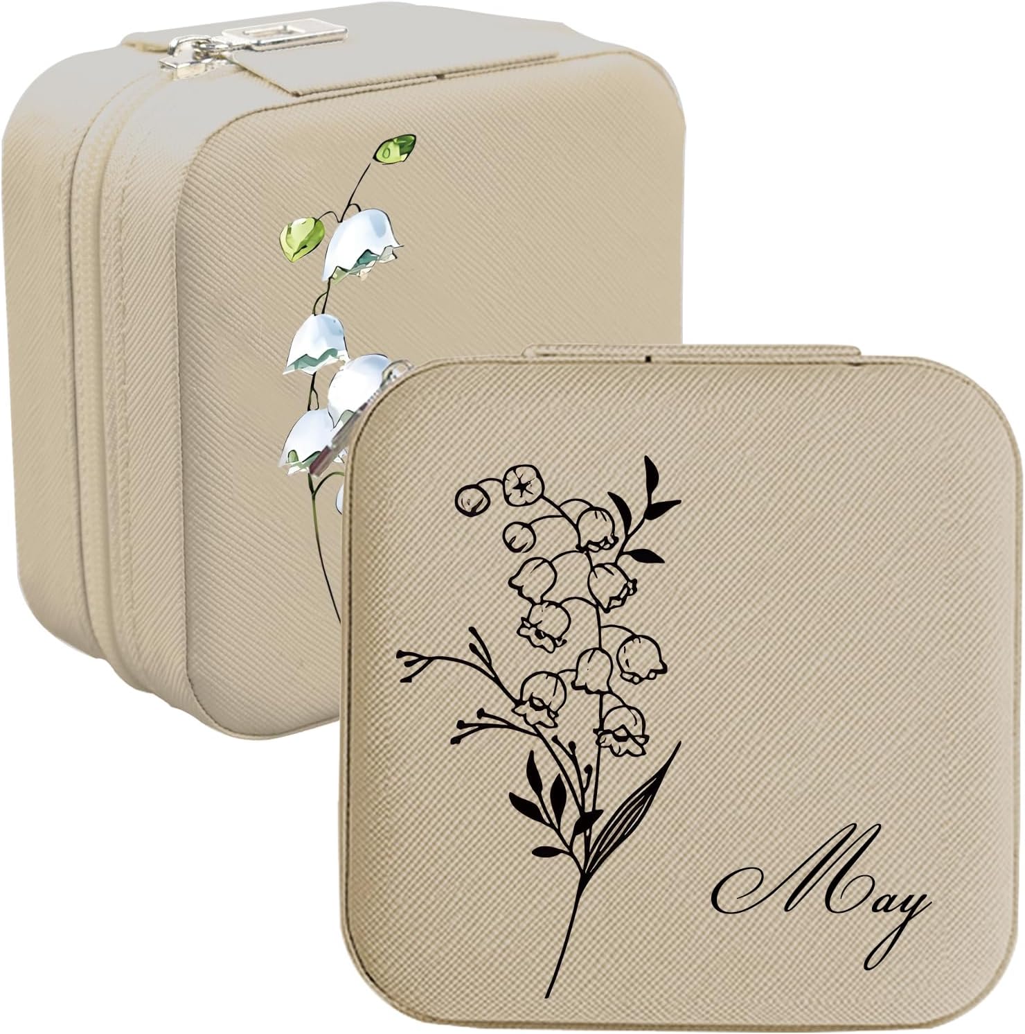 Personalized Jewellery Box Travel Jewellery Box Personalized Jewellery Box with Name Gift for Girlfriend Mum Girlfriend Birthday Wedding Anniversary