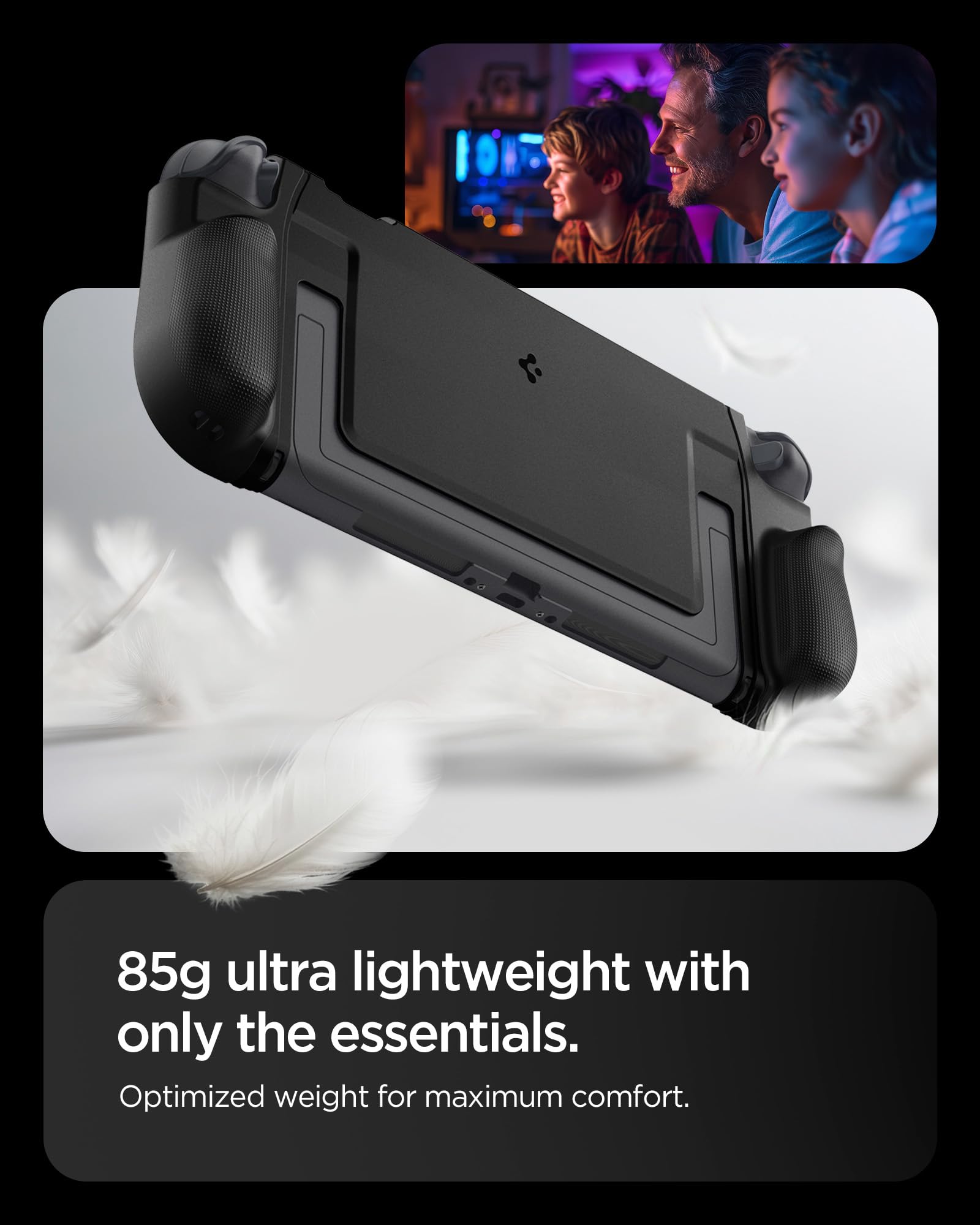 Spigen Custodia Dual Grip Compatibile con Nintendo Switch 2 2025 - Nero
