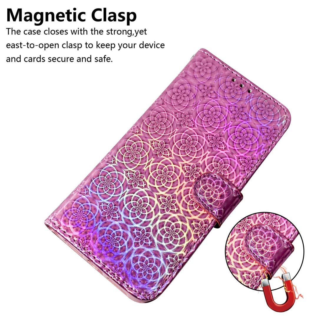 Solid Color Colorful Magnetic Buckle Horizontal Flip PU Leather