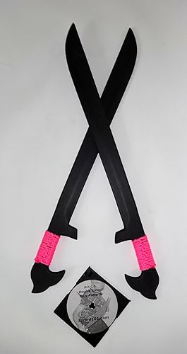 Práctica Espada Entrenador Espadas Artes Marciales Patrón de Flujo Instrucción Video Rosa Réplica Polipropeleno