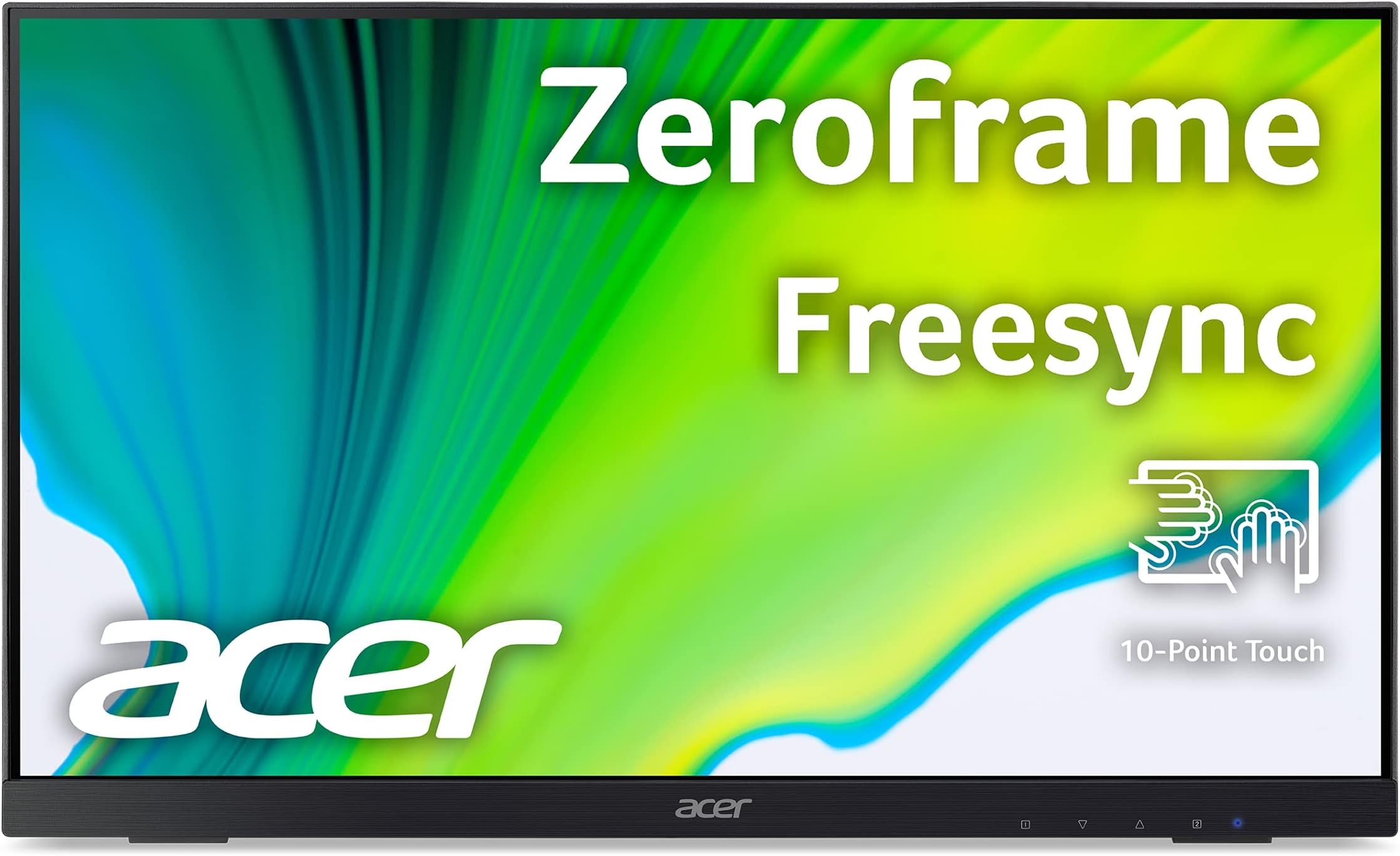 Acer UT222Q bmip 21.5” Full HD (1920 x 1080) 10 Point Touch Monitor with AMD FreeSync Technology Up to 75Hz 5ms (Display Port, HDMI Port, VGA & USB Port),Black