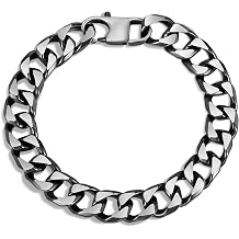 Link Chain Bracelet for Men Durable Stainless Steel Men's Bracelets,Sweatproof Curb Wrist Chain,Waterproof Hip Hop Graduation,Birthday,Holiday Jewelry Gift for Boyfriend Husband Son Father Friend