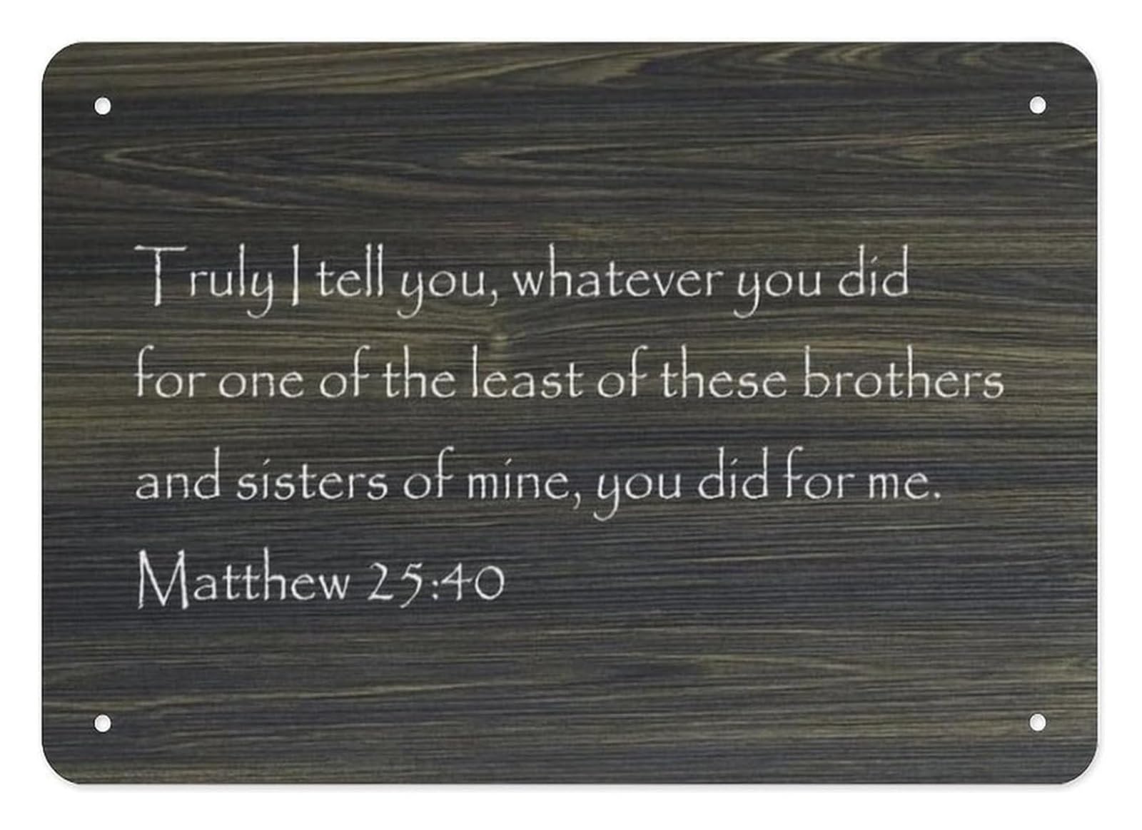 MQXFCZUX Inspirational Scripture Metal Tin Sign Vintage Bible Verse Quote Retro Wall-Art for Living Room Bedroom or Entryway (8 X 12 inch)