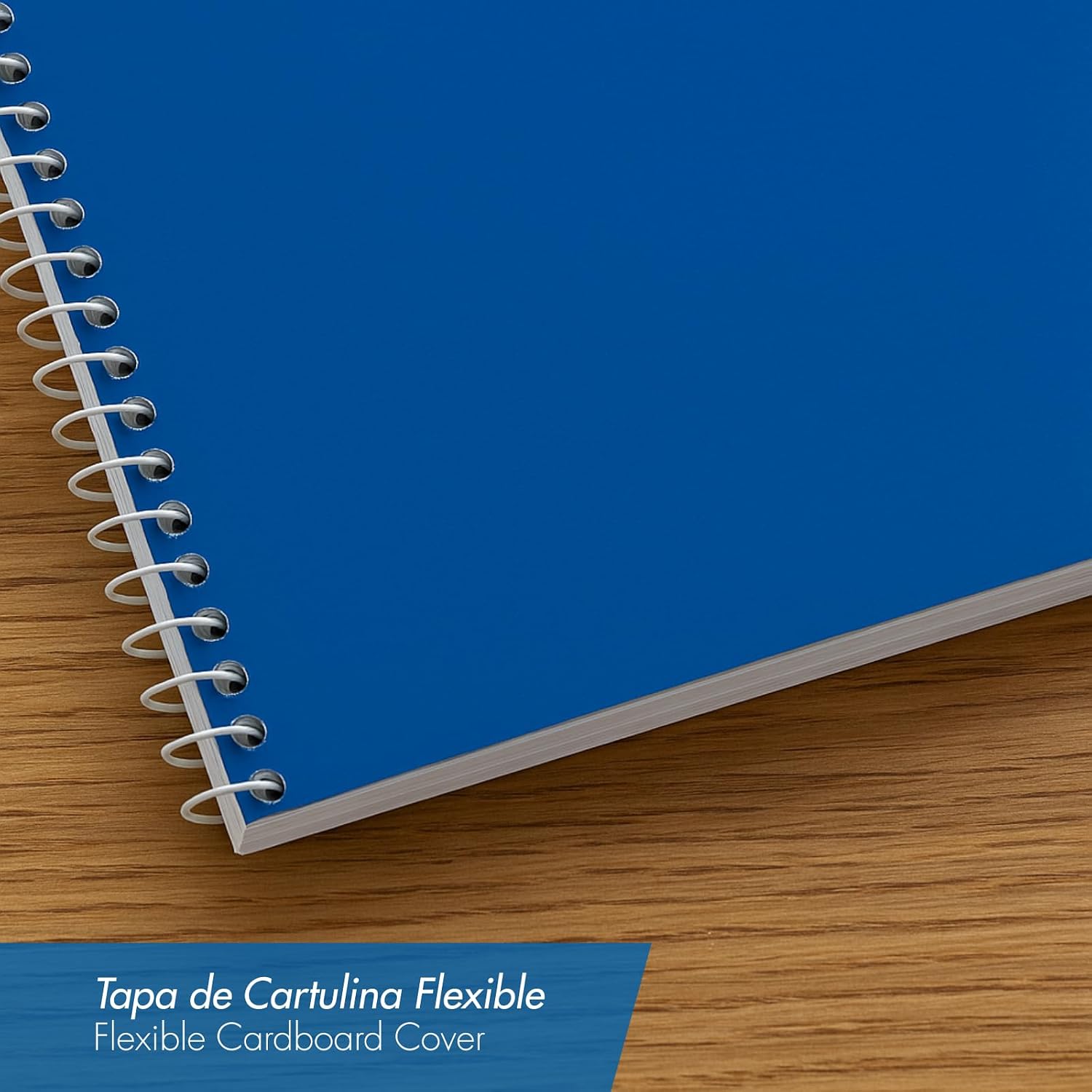 Dohe - A4+ Notebooks (5 units) - Size 21.5x31.5 cm, 5 Colours: Blue, Red, Orange, Yellow and Green, 80 Squared Pages (4x4 mm), Spiral Binding, Soft Cardboard Cover, Office Supplies      Spiral-bound