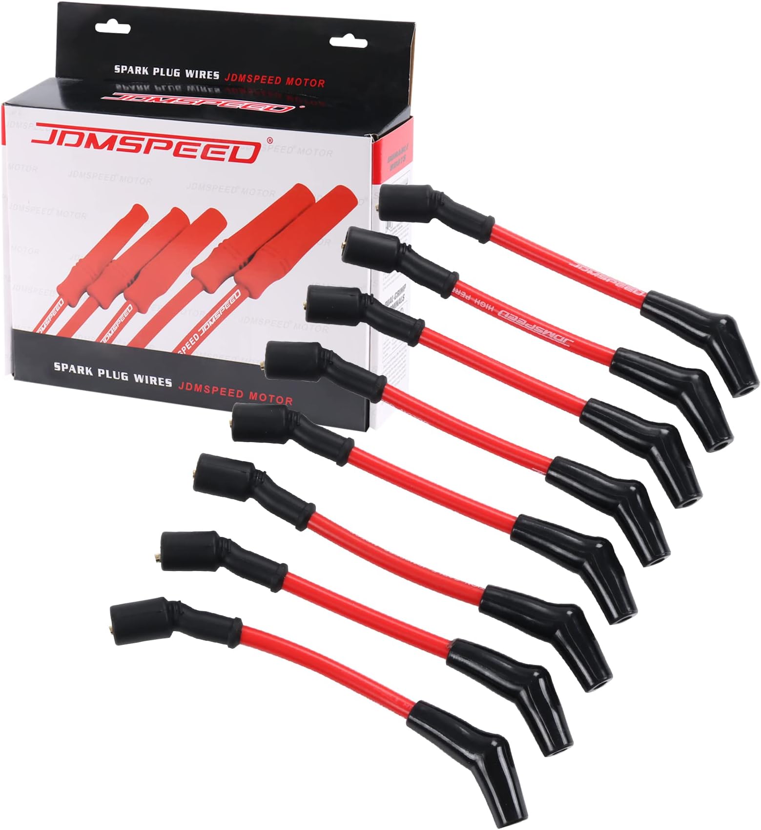 JDMSPEED New Heat Spark Plug Ignition Wires Set 10.5mm Replacement for LSx LS1 LS2 LS3 LS6 LS7