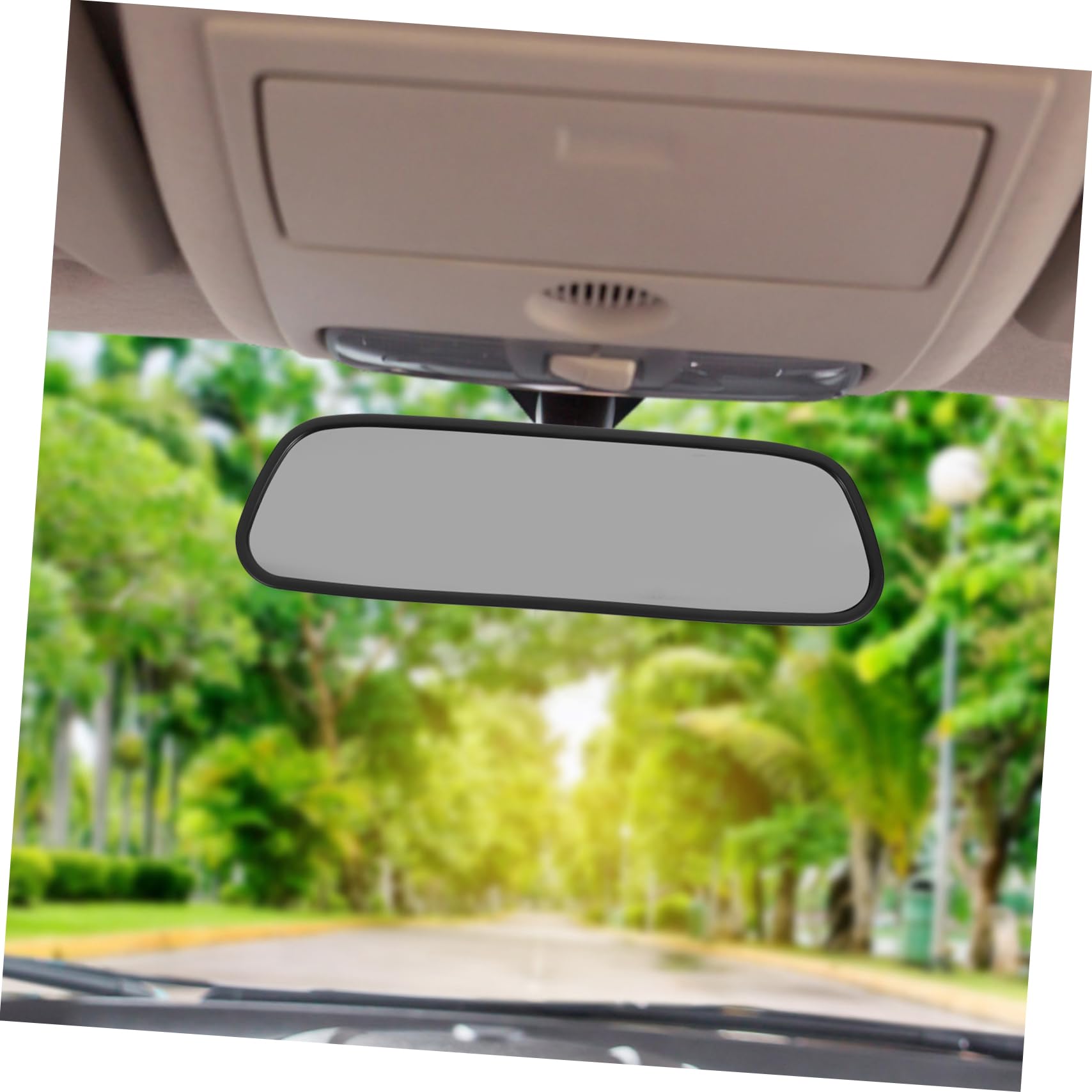 Operitacx Monitor de Espejo Retrovisor de Pantalla LCD de Entradas Cámara DVD Instalación Compatible con Vehículos SUV y Camiones