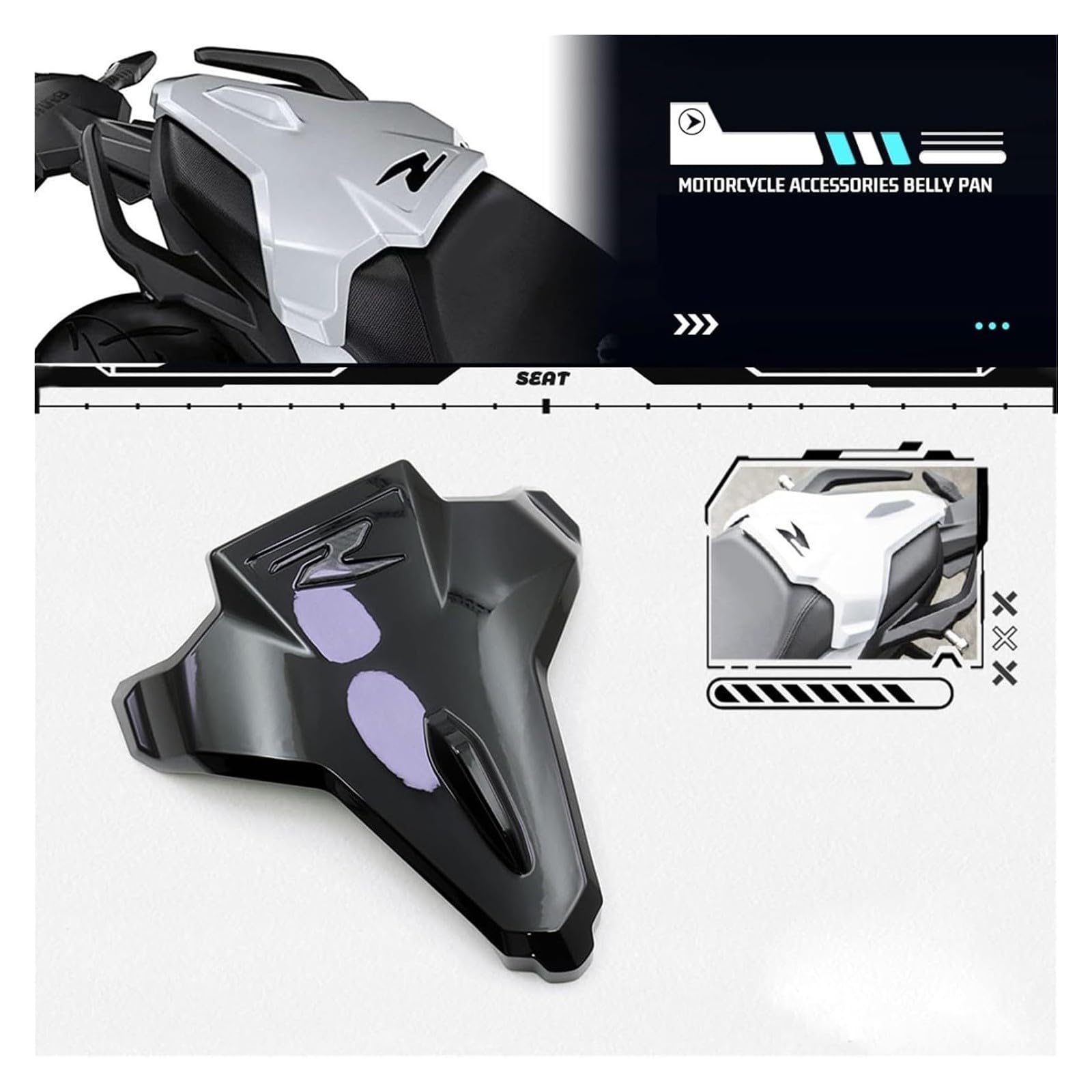 Motorcycle Rear Seat Cover Tail Section Fairing Cowl Accessories