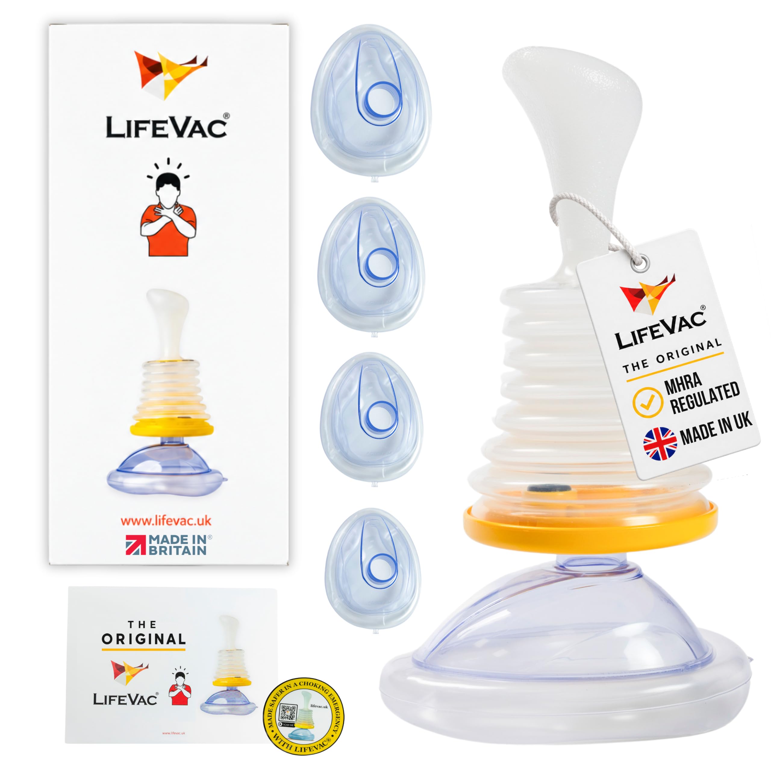 LifeVac The UK Original Anti Choking Device, Home Kit, MHRA Registered