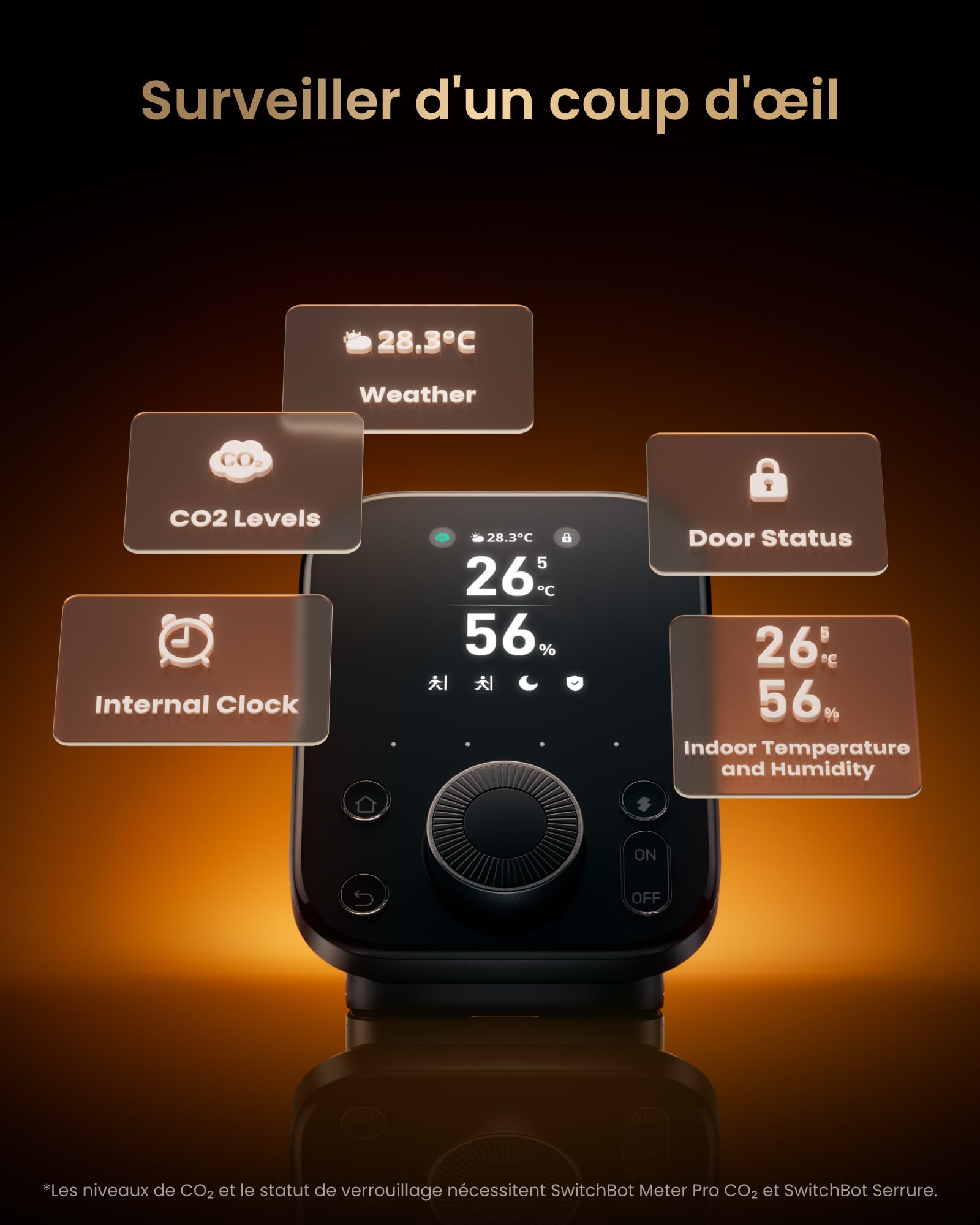 SwitchBot Hub 3, Hub Domotique Maison WiFi avec Support Matter, Télécommande IR/Bluetooth, Capteur Température Humidité, Compatible Alexa, Google Home, Apple HomeKit, Home Assistant, IFTTT