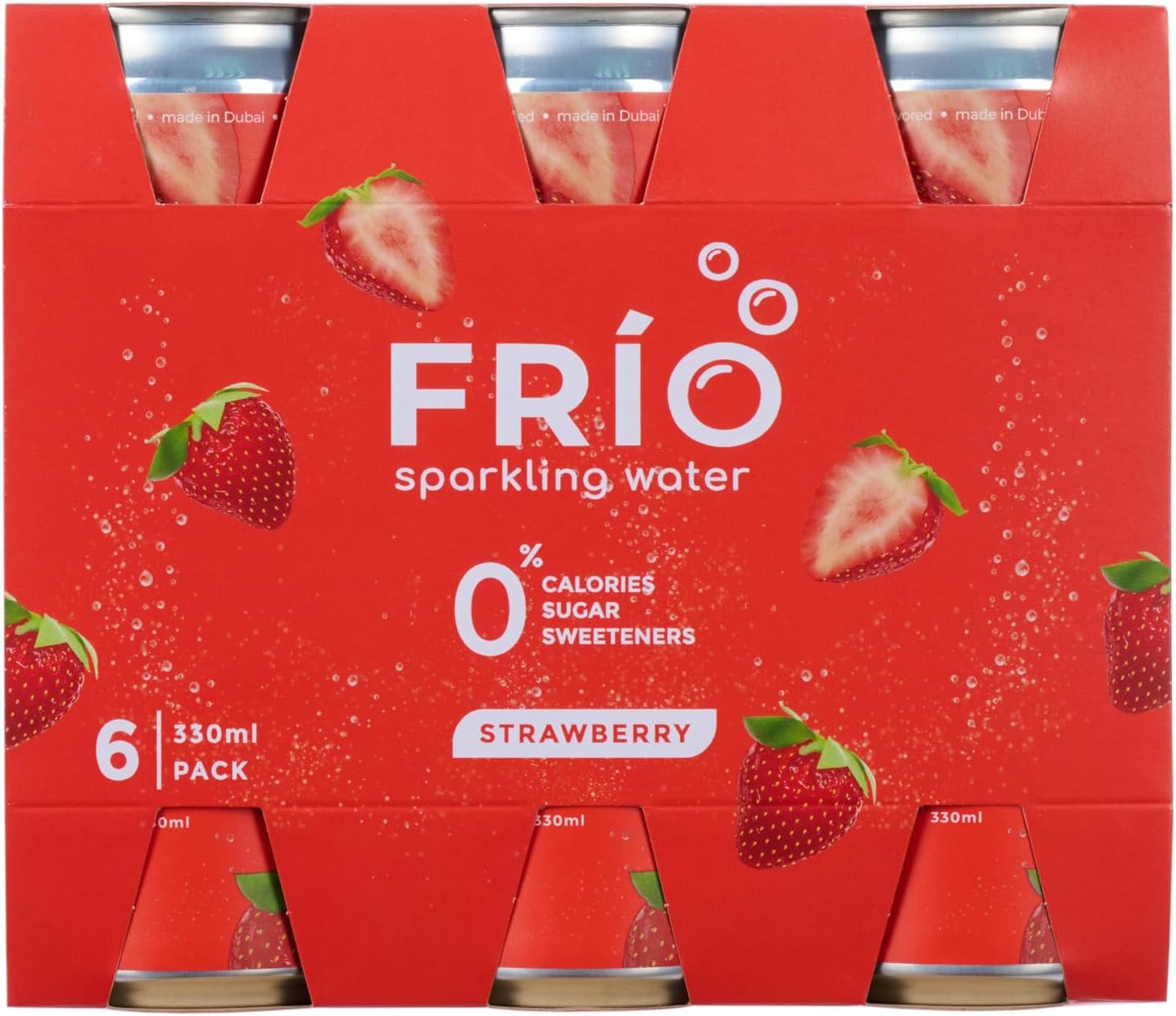 Frio Sparkling Water x 6 PACK - 330ml (Strawberry)
