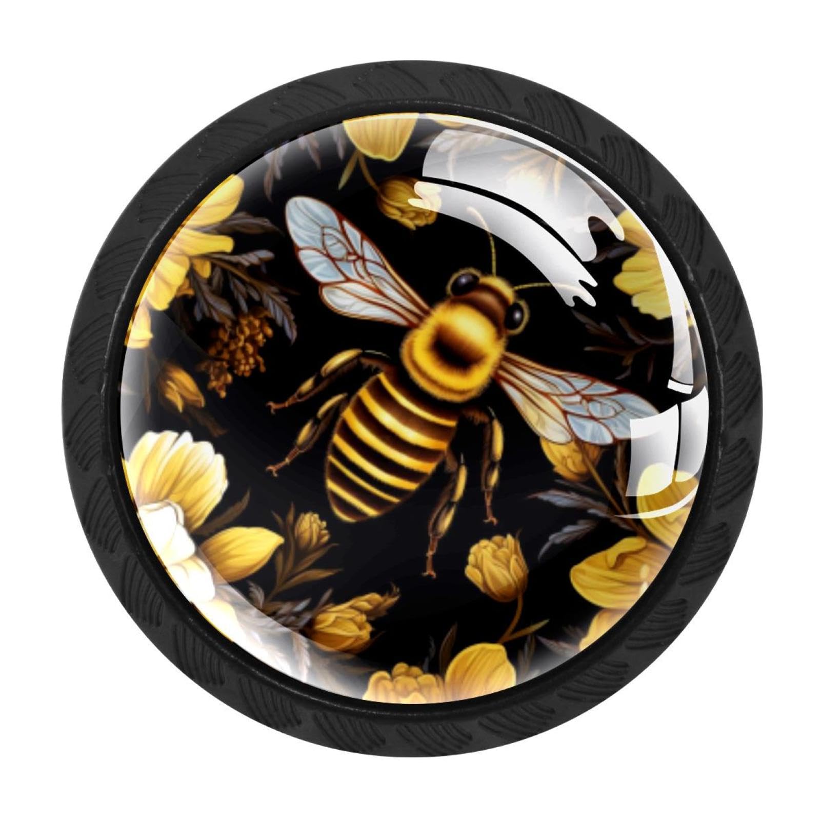 Chenzzzz Multicolored 09 4 Pieces Kitchen Cabinet Knobs Starry Bee Drawer Knobs Dresser Knobs Drawer Pulls Door Knobs Dresser Drawer Handles Knobs For Dresser Drawers