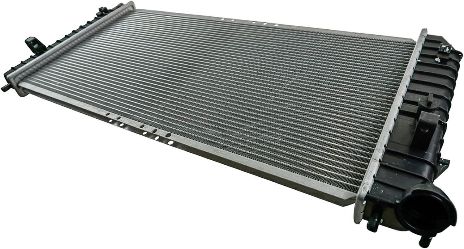 Radiator Assembly Aluminum Core Cross Flow Plastic Tank with Transmission Oil Cooler Compatible with 1997-2004 Buick Park Avenue V6 3.8L Automatic CU2349 CU2350
