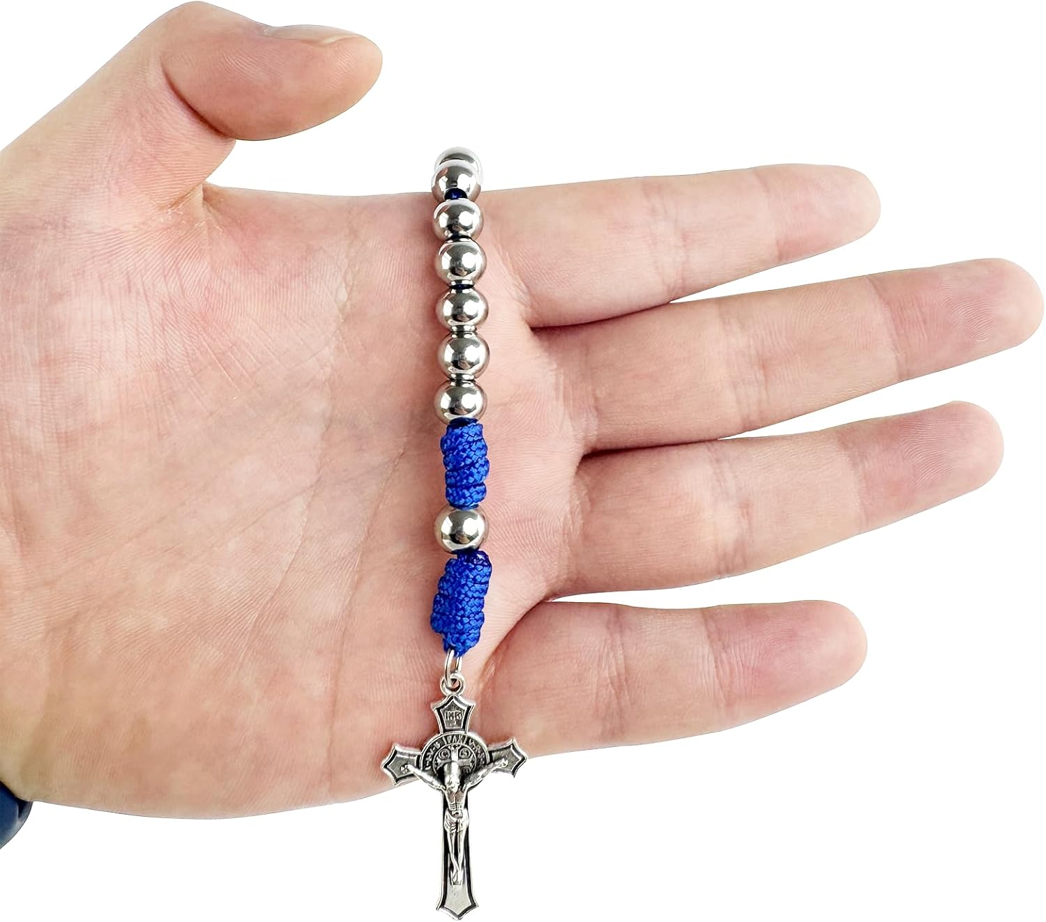 7mm One Decade Pocket Rosary with Miraculous Medal for Great Catholic for Women and Men - Image 2