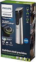 Vista 16 de Norelco Philips Multigroom serie 7000, recortadora todo en uno, recortadora de barba y cortapelos, kit de aseo para hombres de 19 piezas para barba