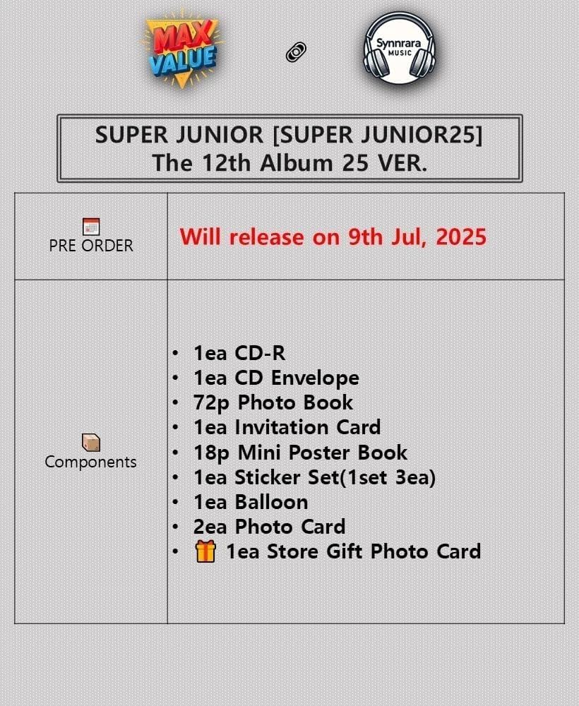 SUPERJUNIOR 12集　25ver.&フォトブックver SUPERJUNIOR 12集 25ver.&フォトブックver The 12th Album