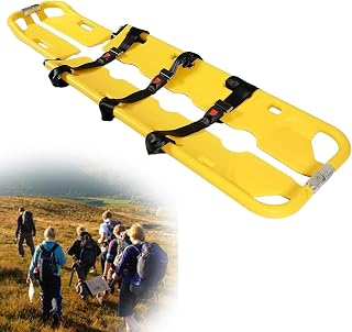 Emergency Portable Travel Size Patient Transport Home Care Foldable Stretcher - 1-Min Setup & Washable Surface,for Medical Emergency Rescue, Ambulance, Fire Rescue