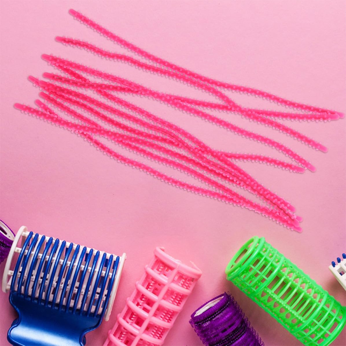 20pcs Silicone Spiral Hair Perm Rods for Women Easy to Grip Hair Curlers for Family Use and Salons