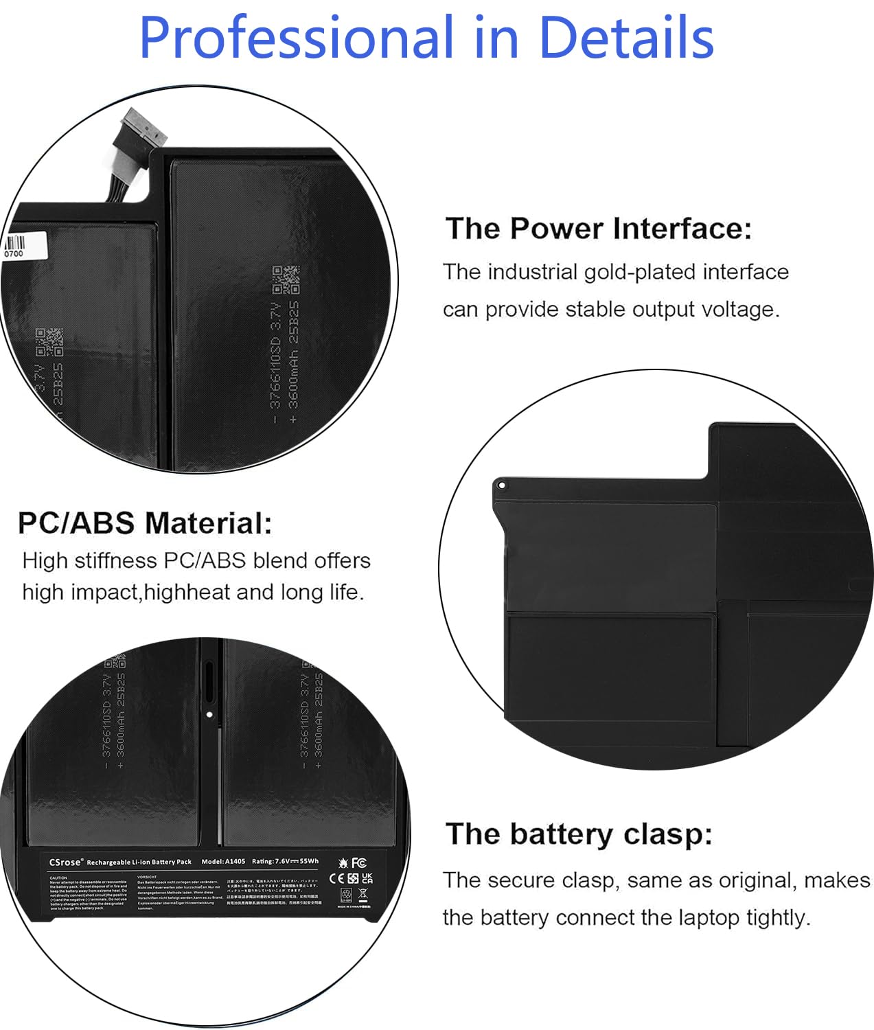 A1405 Batteria per MacBook Air 13 Zoll A1466 (Mitte 2012, Mitte 2013, Anfang 2014, Anfang 2015,2017) A1369(Ende 2010, Mitte 2011 Version) passend für A1496 A1405 A1377