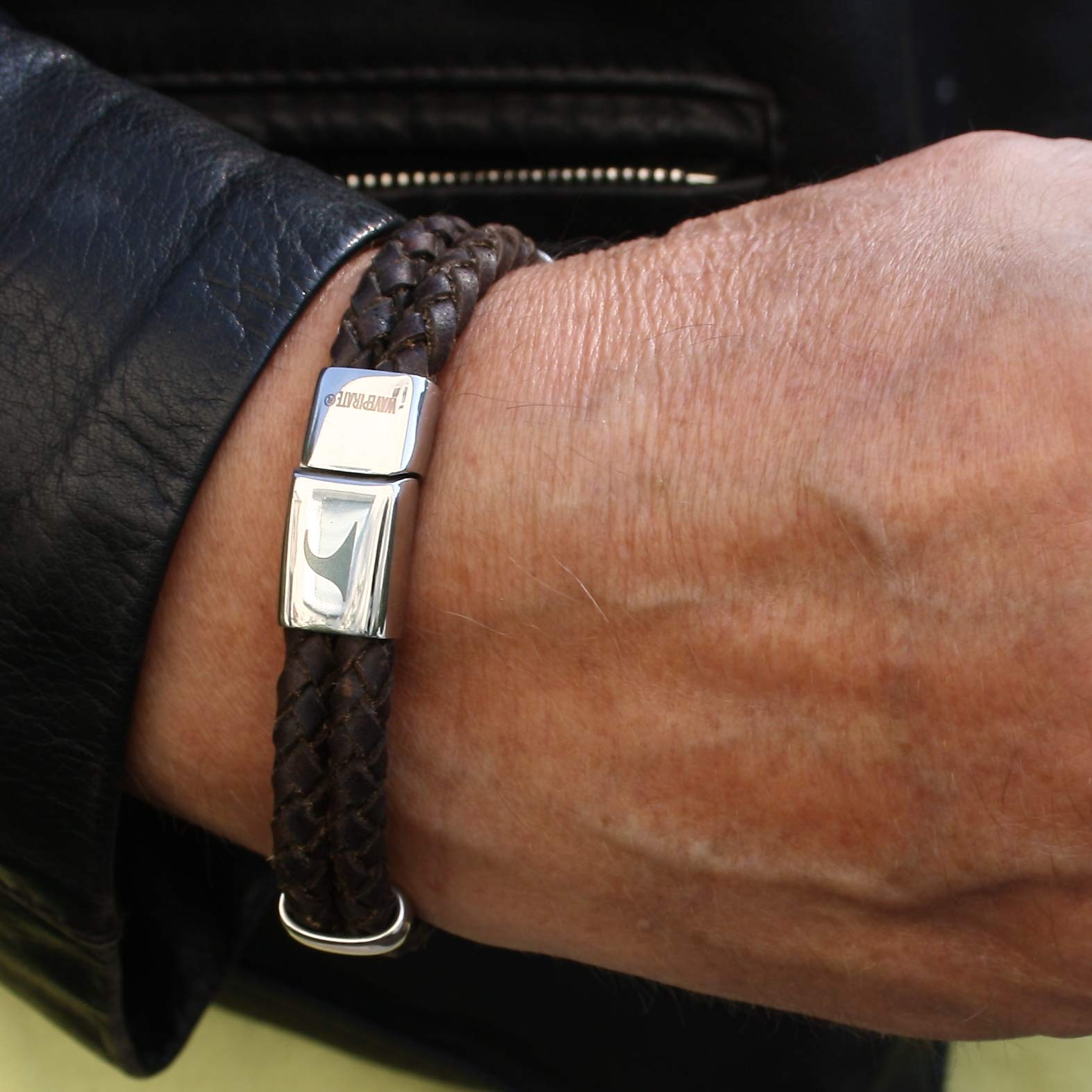 Echt Leder-Armband AFRICA F Braun Männer Herren