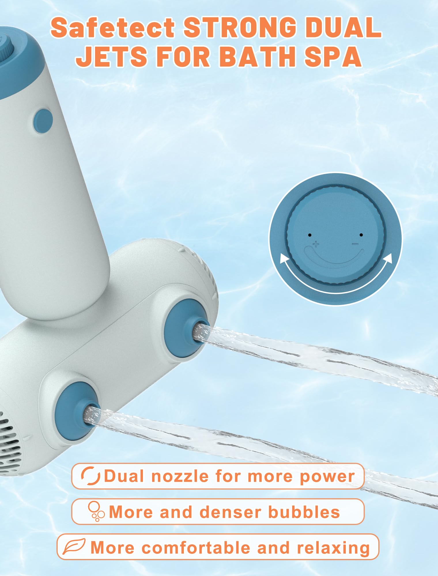 Amazon | Safetect デュアルバスジェット 浴槽用 IP67防水 & 13