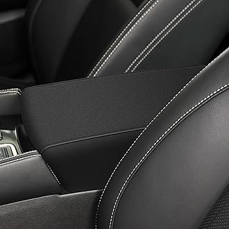 AOMSAZTO Neoprene Black Armrest Covers for 2016-2023 Nissan Maxima Leather Console for Maxima