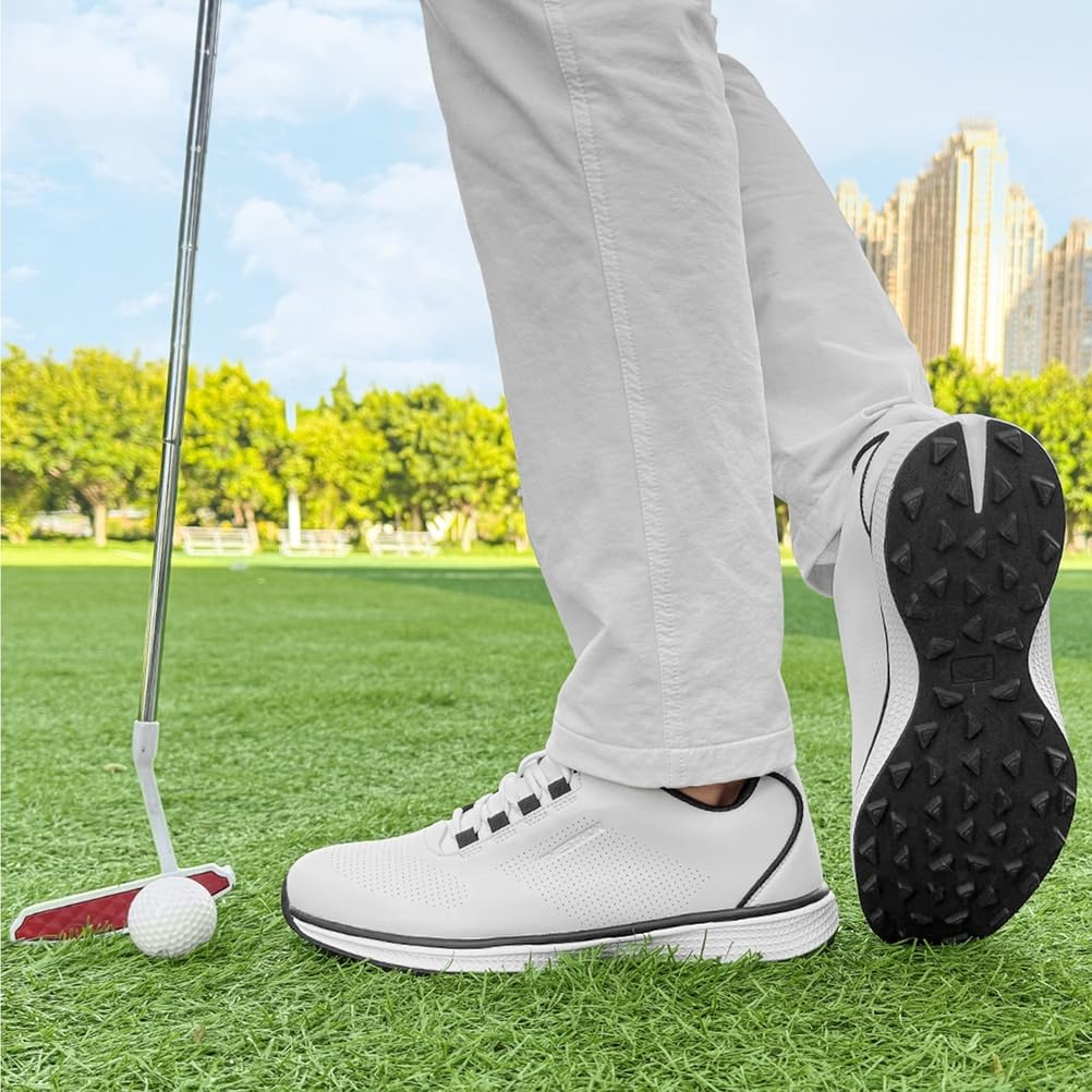 SDEQA Zapatos de Golf para Mujer, sin Clavos, Impermeables, para Exteriores, Talla Grande