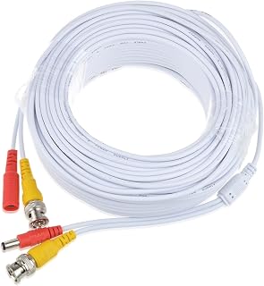 Jantoy White 100ft BNC Extension Cable Replacement for Q-See HD 1080P 2MP Security Camera QTH8092B