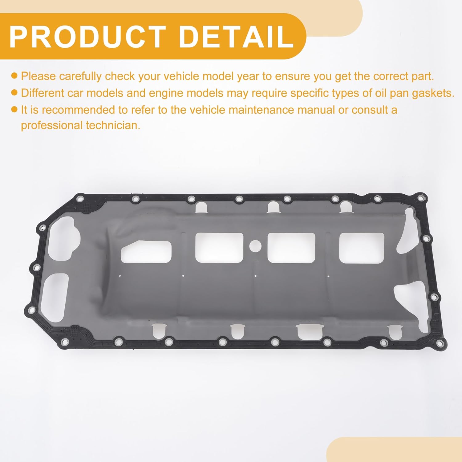 Car Transmission Filter Oil Pan Gasket Engine Oil Pan Gasket Seal No.53021568AE for Ram 1500 2011-2024 for Ram 2500 2011-2018 1 Pcs Good Sealing