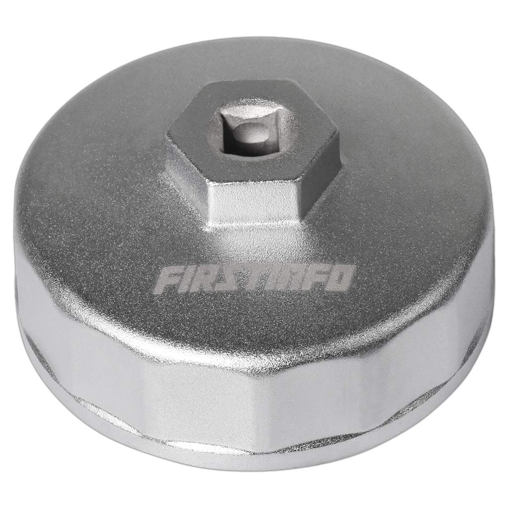 FIRSTINFO F3545F 74mm 14 Flutes Oil Filter Wrench for Mercedes Benz, Ford, Mazda, VW, Audi, Porsche, Volkswagen, and Other Aftermarket Cartridge and Spin-on Filters