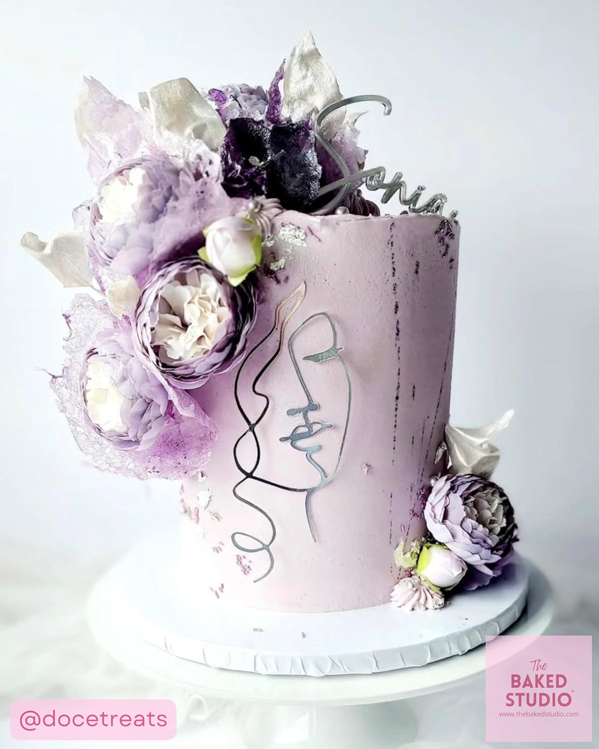 Silk Peony and Tea Rose Artificial Bouquet 9 Heads Realistic Fake Plant for DIY Craft Cake Living Room Home Wedding Decoration (Light Purple)