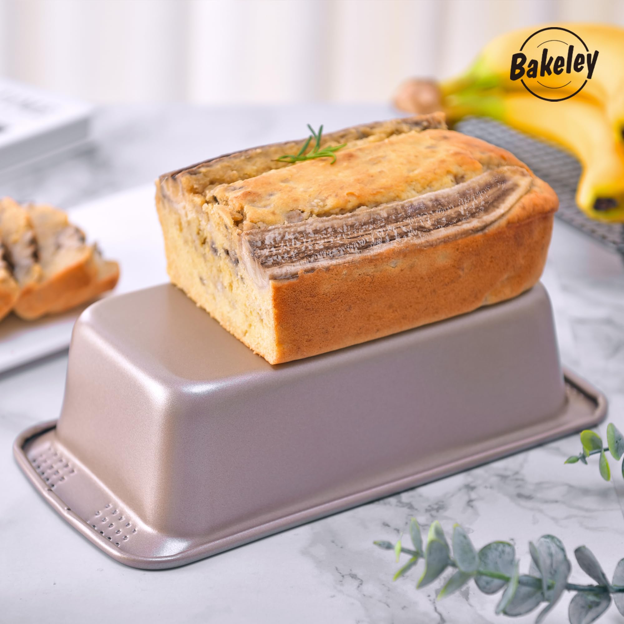 Rectangular Loaf Pan Snapklik.com : Rectangle Loaf Pan Set, 9 Inches Non-Stick Oblong Bread ...