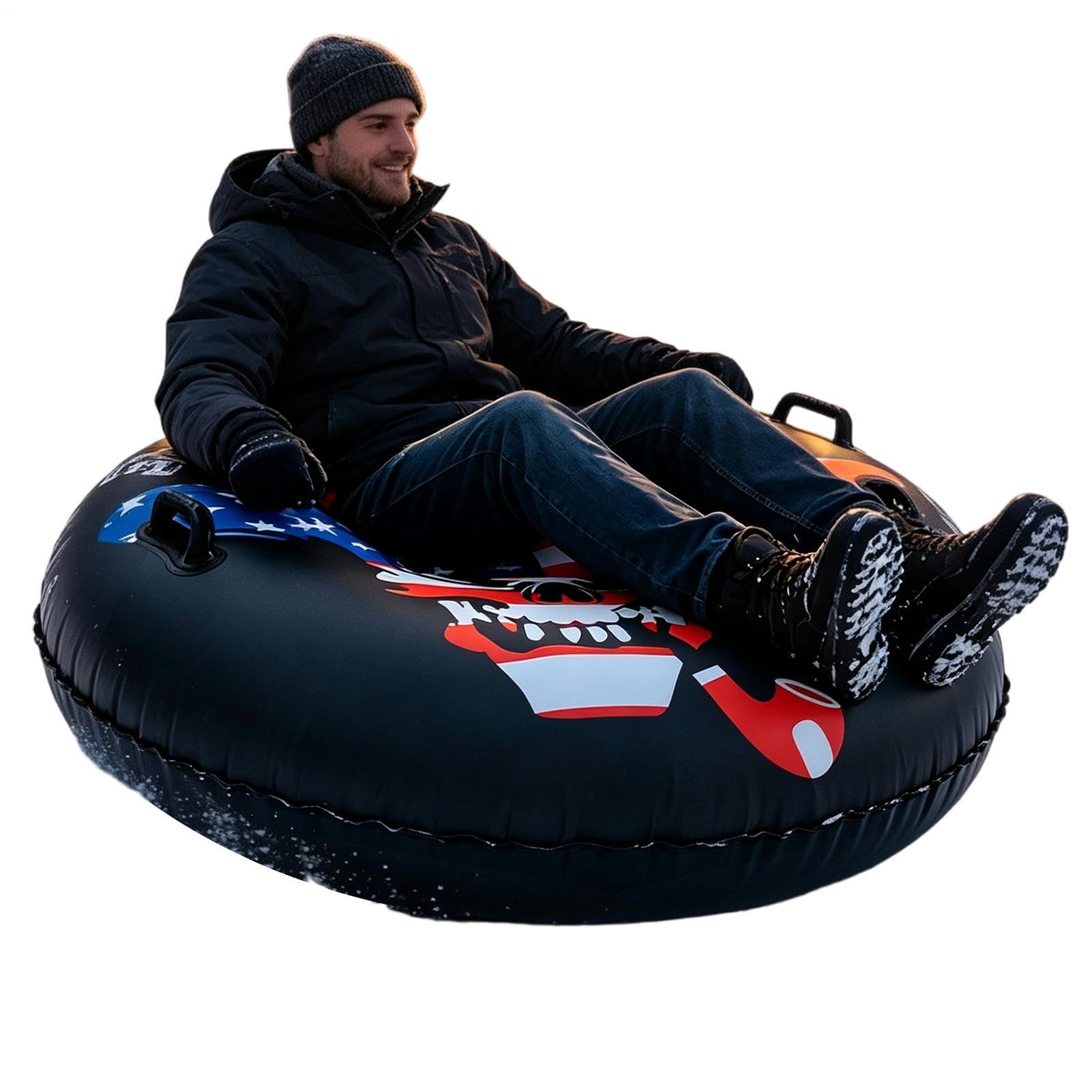 Slitta da Neve Manico Antiscivolo in PVC per Discesa su Neve