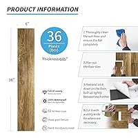 Vista 5 de Art3d Tira de transición de piso de vinilo autoadhesiva con baldosas de despegar y pegar