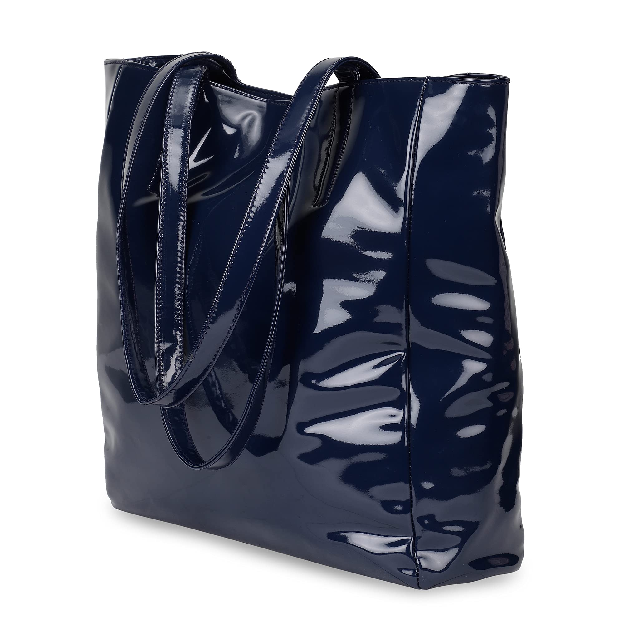 NEERA Chic Tote Stylish Hand Bags For Women Big Size - Oversized Ladies Purse Shopping Bags For Office Western Shiny Shoulder Handbag Best Tote Bags for Karwa Chauth (Midnight Blue) (B0CR7HL4G7) Amazon Price History, Amazon Price Tracker