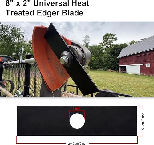 Miniatura 2 de iGreely Paquete de 10 cuchillas de bordeadora 613223 de 8 x 2 pulgadas compatibles con Ryobi, Echo, Stihl, Maruyama, Green Machine Edger, reemplazar