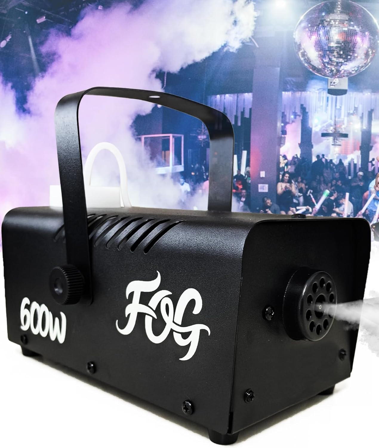 Fog Machine, Smoke Machine with Wireless&Wired Remote Control for Parties Halloween Wedding and Stage Effect, 600W