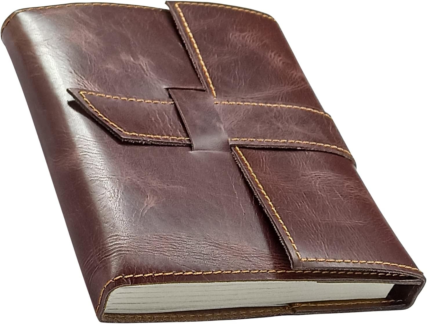 Rustic Town Genuine Leather Handmade Journal to Write in Notebook Refillable Diary for Men Women Writers Artist Poet Gift for Him Her