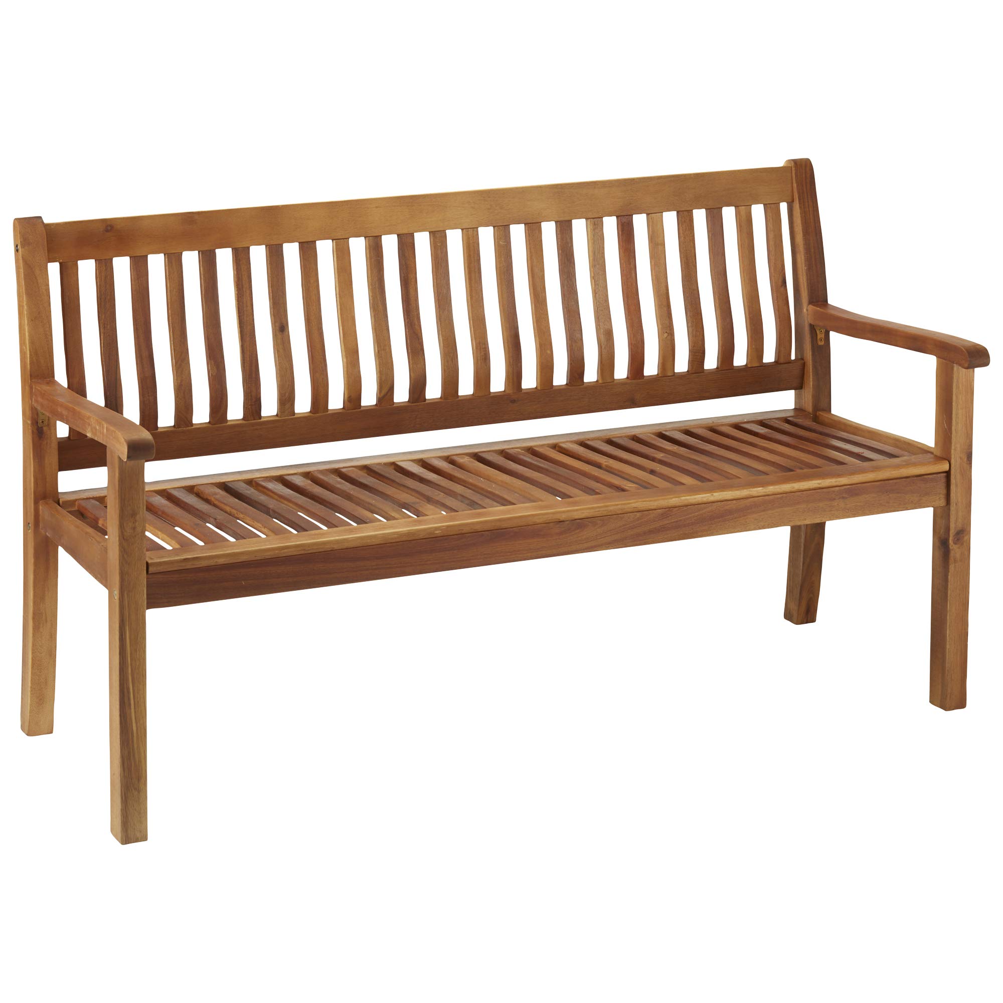 Garden Gear Acacia Hardwood 3-Seater Garden Bench, Water Resistant Furniture for Outdoor Patio & Decking, L149.5 x W62.5 x H90cm