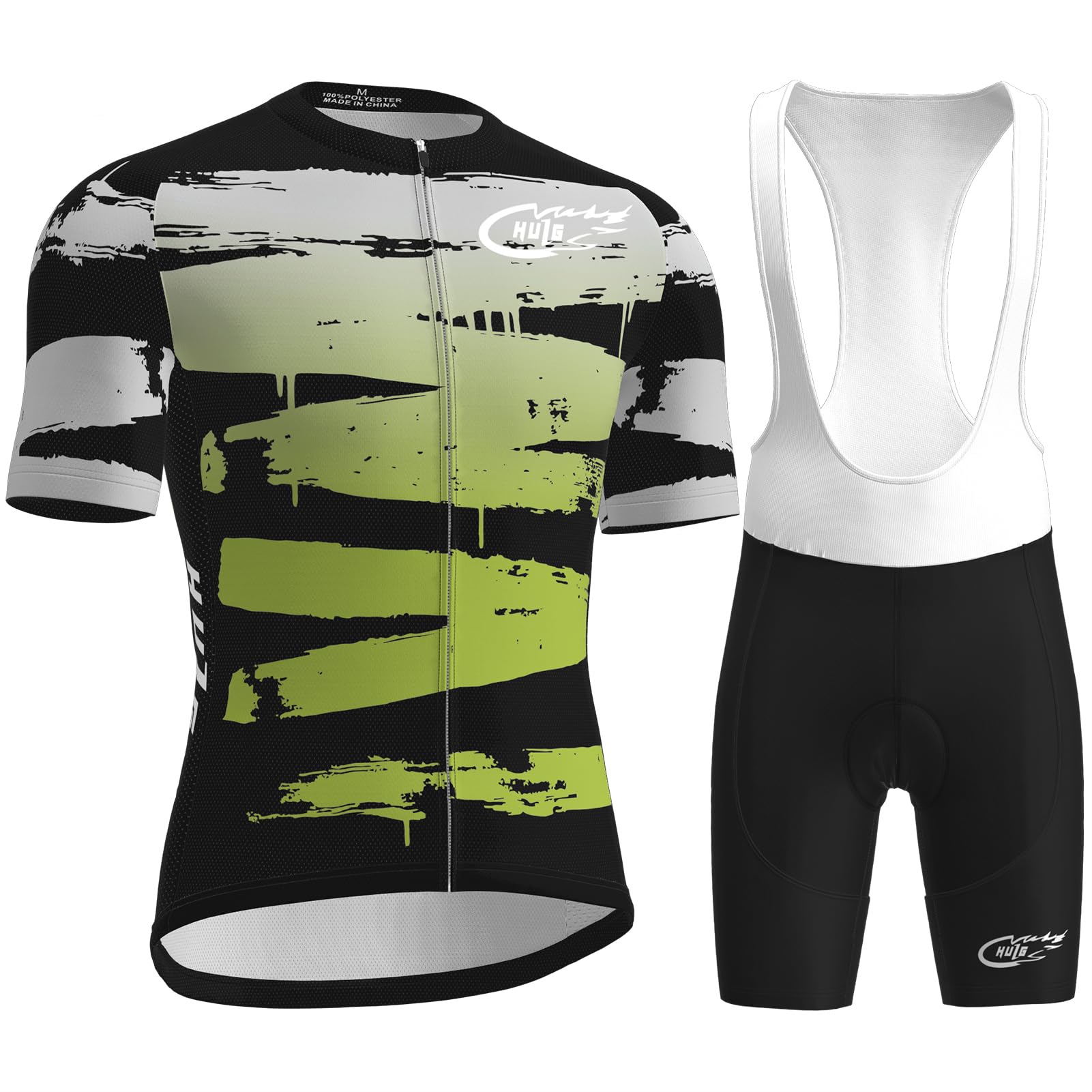 HULG Radtrikot Herren,rennrad Trikot Herren,kurzärmliger Einteiliger Body Für Fahrradtraining, Rennrad-Oberteil, Radfahrerbekleidung,fahrradtrikot-set