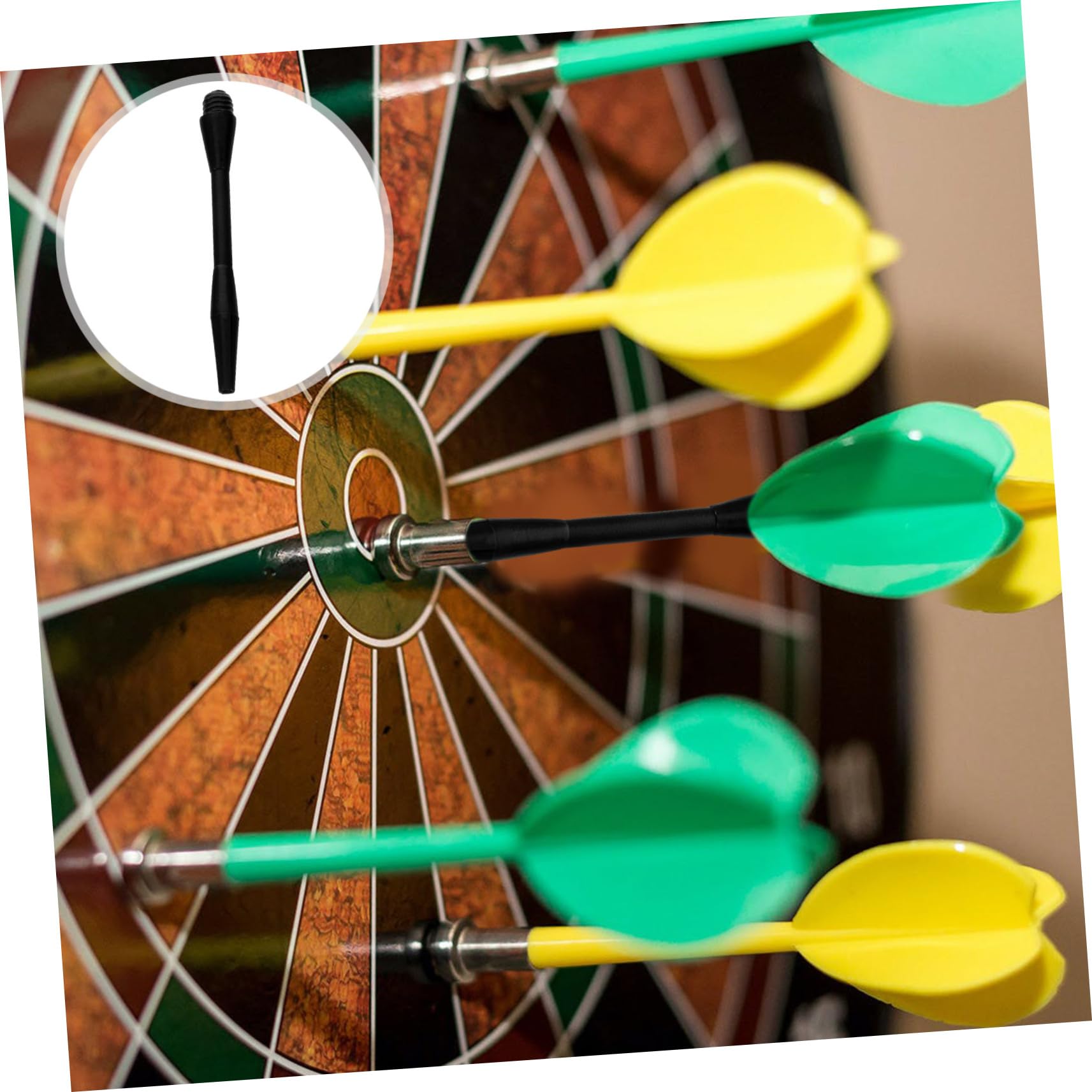 FOYTOKI 50pcs Nylon Shafts for Replacement Threaded Shafts for Steel Tip Accessories